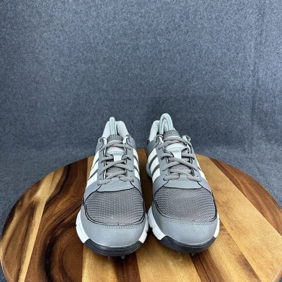 Adidas Mens 7.5 Tech Response 4.0 Spiked Golf Shoes Gray White Q47083 - Picture 4 of 12